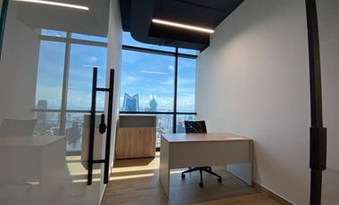 Se alquila oficina amoblada en Calle 50, Obarrio, Panama