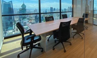 Se alquila oficina amoblada en Calle 50, Obarrio, Panama