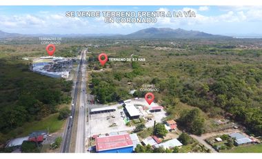 Venta de terreno sobre la vía principal de Coronado