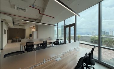 ALQUILER DE OFICINA AMOBLADA EN TORRE FINANCIAL PARK COSTA DEL ESTE