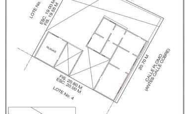 TERRENO CON CASA EN AVE. LOMBARDO TOLEDANO