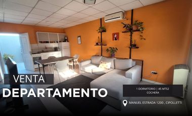 En Venta o Permuta Depto 1 Dormitorio con Cochera