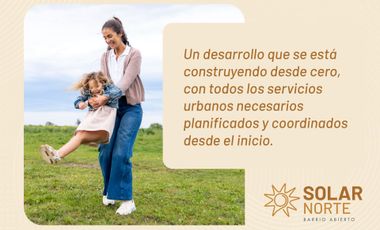 VENTA LOTE BARRIO ABIERTO SOLAR NORTE