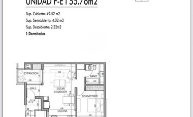 Departamento en Venta - 2 ambientes - Balcón - Cochera - Adrogue Chico - Almirante Brown