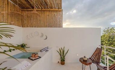 Penthouse Studio con Rooftop Privado y Jacuzzi | Región 15 Tulum | A Minutos de