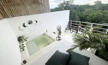 Penthouse Studio con Rooftop Privado y Jacuzzi | Región 15 Tulum | A Minutos de