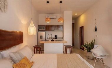 Penthouse Studio con Rooftop Privado y Jacuzzi | Región 15 Tulum | A Minutos de