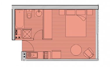 MPLIO Depto Tipo ESTUDIO (Metro Ecuador - Linea 1) - Estación Central