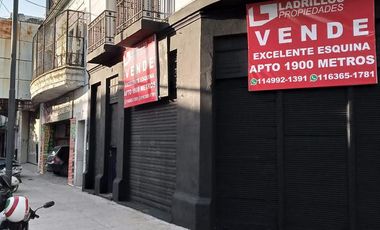 LOTE EN GURRUCHAGA Y WARNES PARA 2000 M DE OBRA CON UN LOCAL EN ESQUINA!!