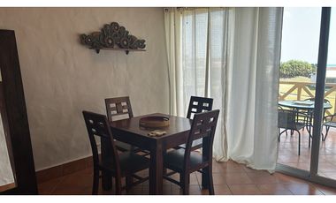 Venta de apartamento de playa full amoblado en Roca marina Vista Mar.