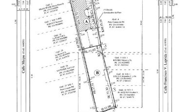 Terreno ayolas 853 Venta 410 m2 - Ideal constructora