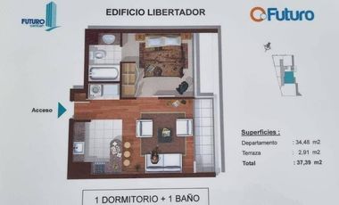 Departamento en Arriendo en Av. Padre Hurtado