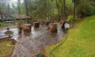 Hermosa cabaña rustica ubicada en el bosque