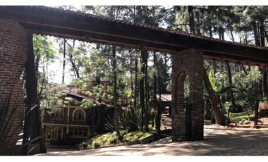Hermosa cabaña rustica ubicada en el bosque