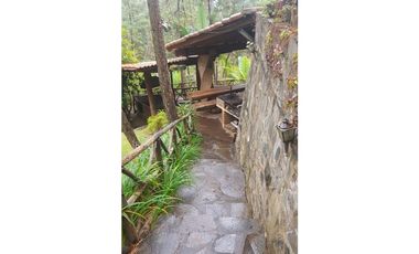 Hermosa cabaña rustica ubicada en el bosque