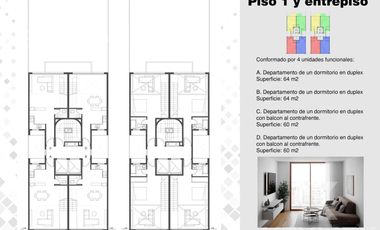 Departamento en  venta 2 ambientes, La Plata