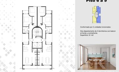 Departamento en  venta 2 ambientes, La Plata