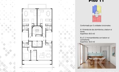 Departamento en  venta 2 ambientes, La Plata