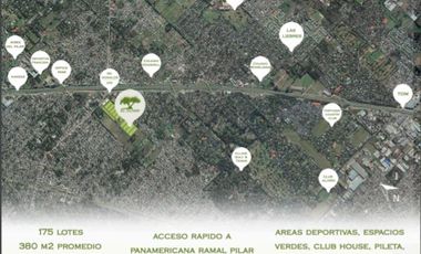 a 100 metros de la Panamericana -excelente acceso-