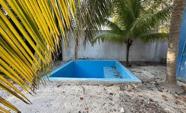 Casa en venta en segunda fila en la playa de Chicxulub, Progreso, Yucatán
