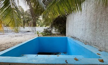 Casa en venta en segunda fila en la playa de Chicxulub, Progreso, Yucatán