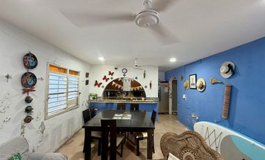 Casa en venta en segunda fila en la playa de Chicxulub, Progreso, Yucatán