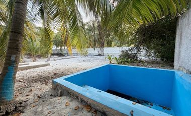 Casa en venta en segunda fila en la playa de Chicxulub, Progreso, Yucatán