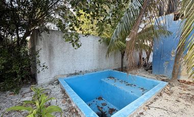 Casa en venta en segunda fila en la playa de Chicxulub, Progreso, Yucatán