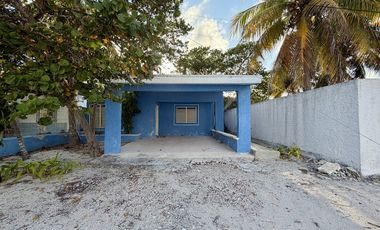 Casa en venta en segunda fila en la playa de Chicxulub, Progreso, Yucatán