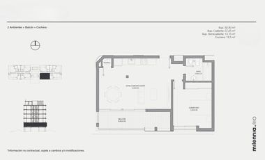 Milennia Rio | Departamento en venta 2 ambientes y balcón - Nordelta