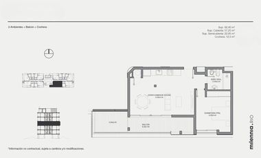 Milennia Rio | Departamento en venta 2 ambientes y balcón - Nordelta