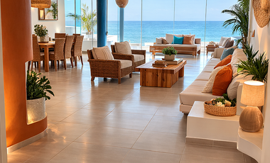 PRECIOSA CASA DE PLAYA EN VENTA CON IMPRESIONANTE VISTA AL MAR PLAYA PELICANOS