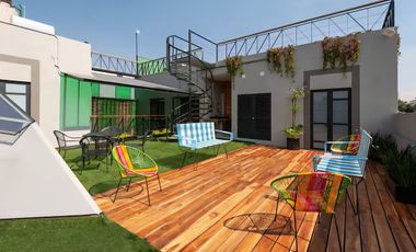 Departamento en Renta en San Rafael | Loft Amueblado con Balcón