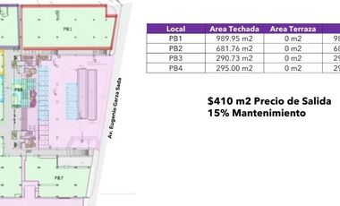 Local comercial de 989.85 m² en PB en  renta en zona Tec - Contry, Monterrey
