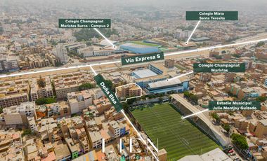 Departamento en Venta en Surco en zona residencial consolidada a pasos de Nueva Via Expresa Sur