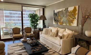 AMOBLADO-ARRIENDO DEPTO 3D-2B. VITACURA