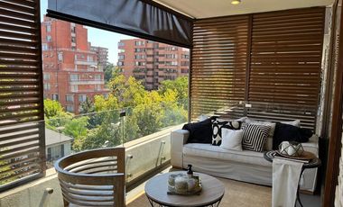 AMOBLADO-ARRIENDO DEPTO 3D-2B. VITACURA