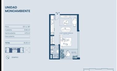 Departamento monoambiente en Venta en Avellaneda con Anticipo