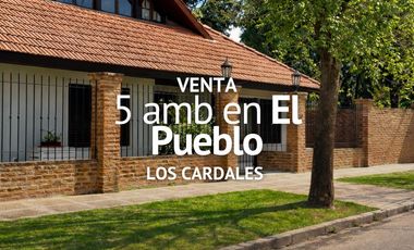 CASA 5 AMBIENTES EN VENTA, CENTRO DEL PUEBLO LOS CARDALES