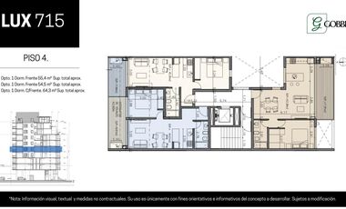 Departamento 1 dormitorio en LUX 715 Cipolletti