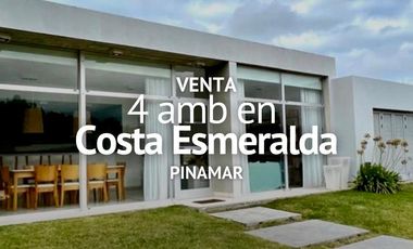 CASA 4 AMBIENTES EN VENTA, BARRIO PRIVADO COSTA ESMERALDA, PINAMAR