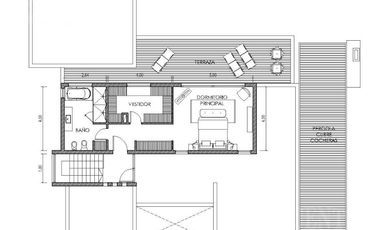 Venta con Renta en La Magdalena Canning - 3 dorm  escrit.    depend.