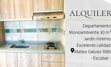 Alquiler Temporario - MONOAMBIENTE AMOBLADO - GELVEZ 1085 - ESCOBAR