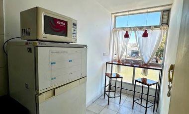 Departamento monoambiente amoblado y equipado super luminoso