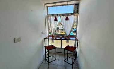 Departamento monoambiente amoblado y equipado super luminoso