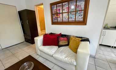 Departamento monoambiente amoblado y equipado super luminoso