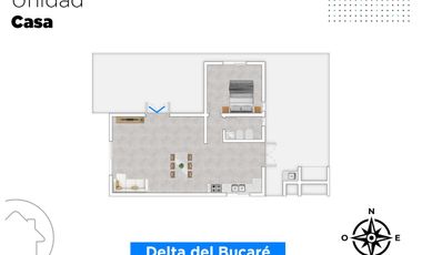 Casa en Venta en La Boca de Monje Delta de Bucare con 1100m2 de terreno