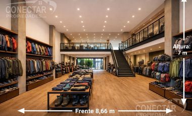 AV. CABILDO y  MONROE -  8.3 X 33 -  LOCAL 300M2   PATIO - DOBLE ALTURA - APTO TODO RUBRO