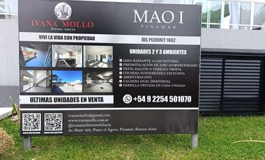 Departamento de 2 ambientes   terraza en Montecarlo, Pinamar