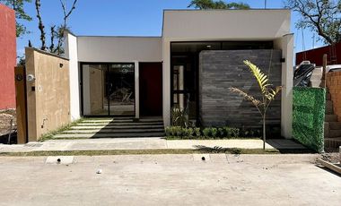 Casa de una planta con diseño moderno y excelente distribución